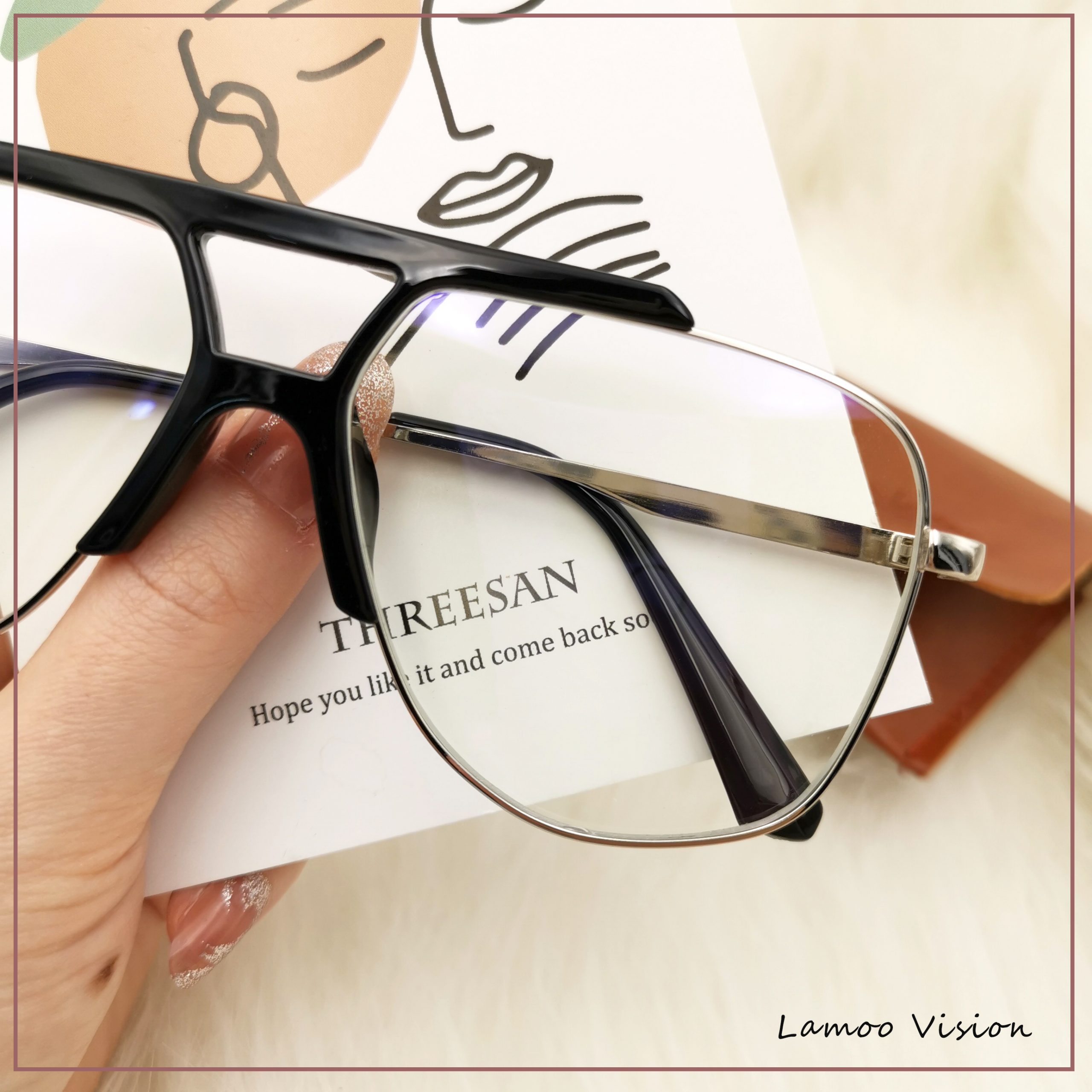 Abner - silver + black